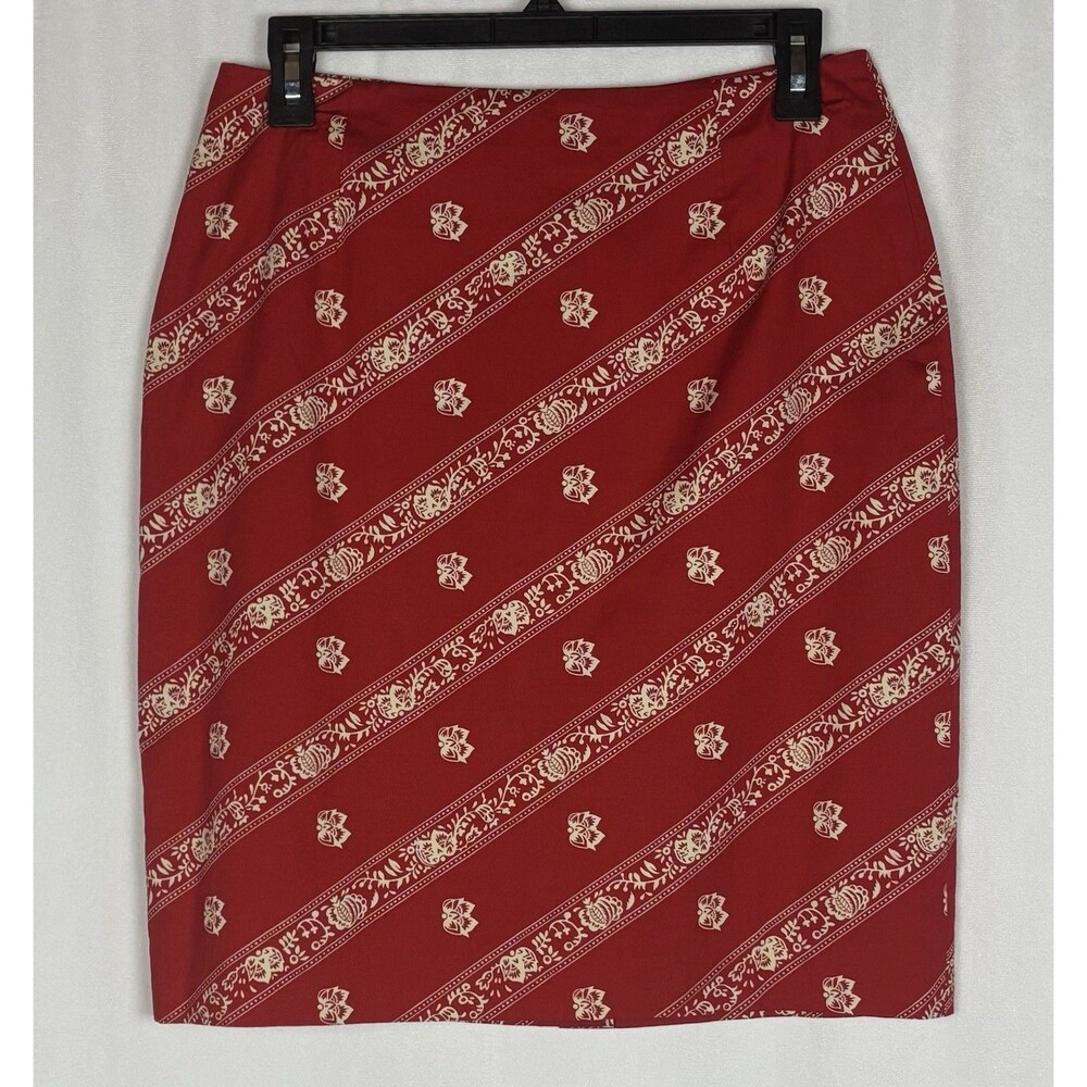 Vintage Jones & Co Women’s Size 8 Red Bandana Print Skirt MSRP $79